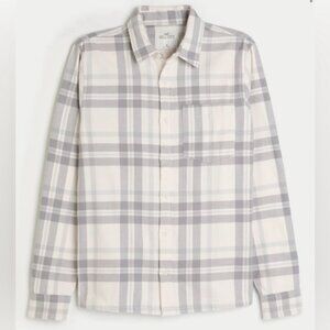 Men's HOLLISTER Flannel Button-Through‎ Shirt | Size Small
